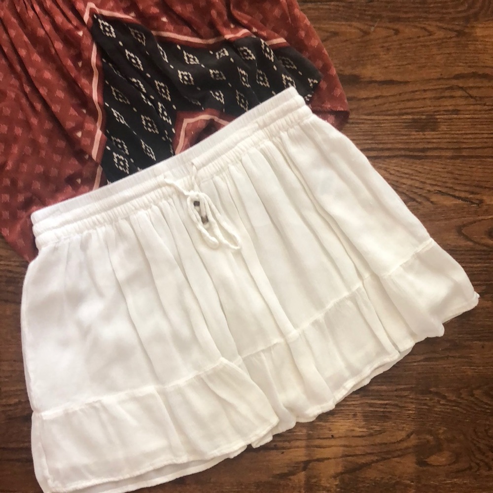 Sheer White Skirt